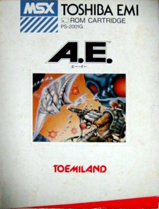 A.E. box art for MSX